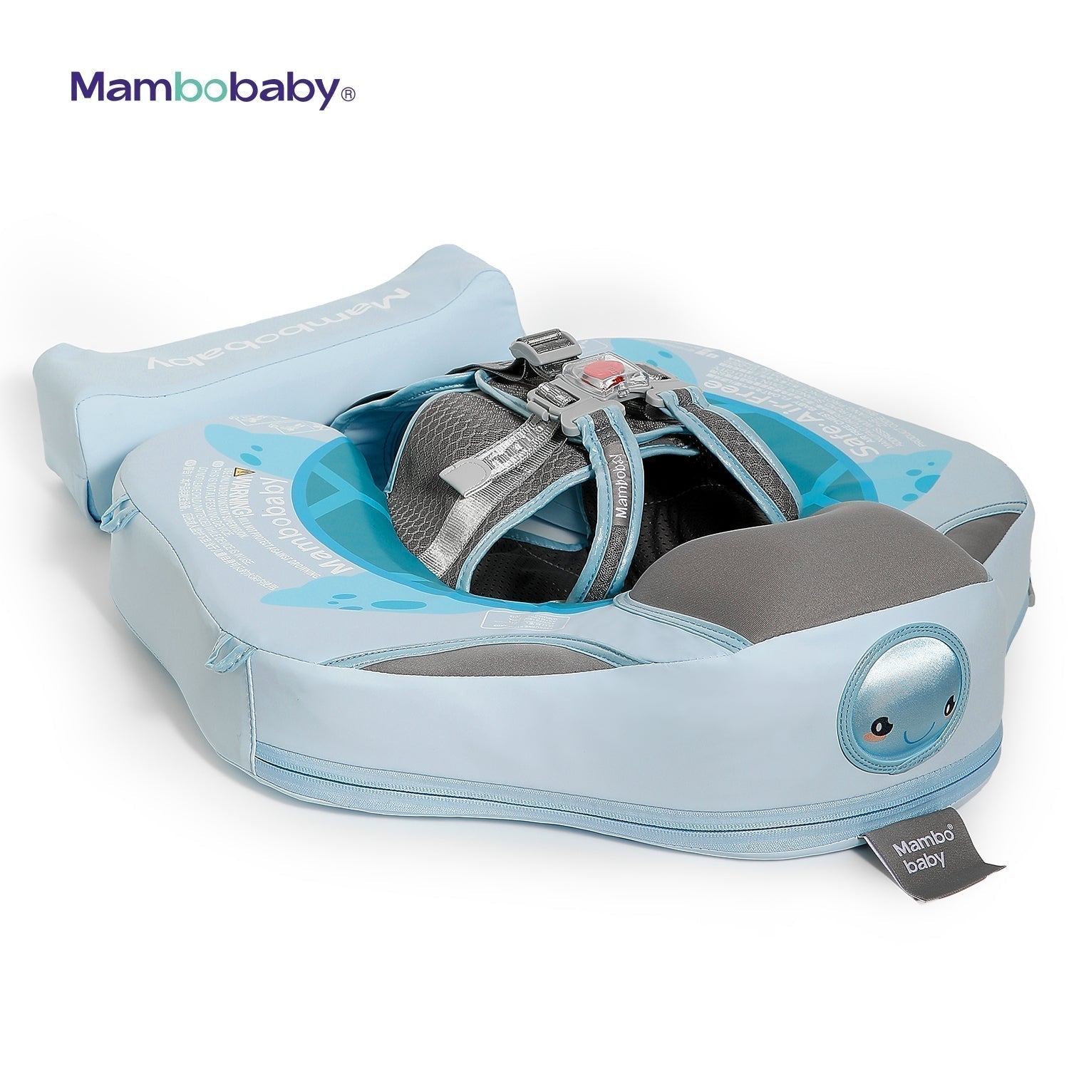 Mambobaby™ Tortue bouée bébé sans gonflage pour nourrissons de 3 à 24 mois. Le cadeau de naissance idéal et sécurisé pour les familles en France.